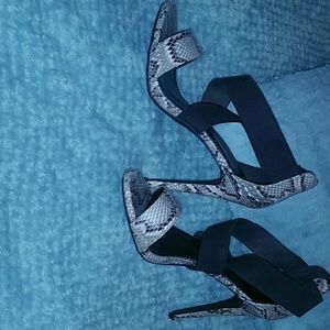 Snake Skin Heels -Worn TWO Times